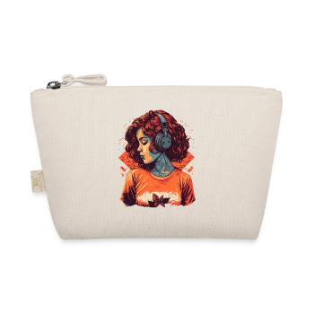 Study Girl Listening to Lo-Fi Music - Organic Pouch - nature - Front