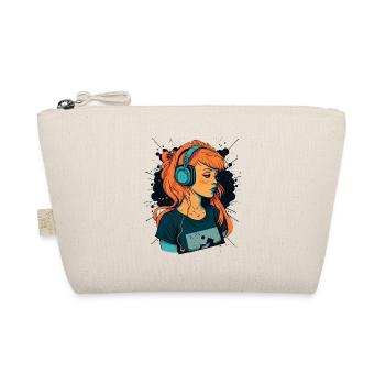 Fille aimant la musique - Trousse biologique - nature - Devant