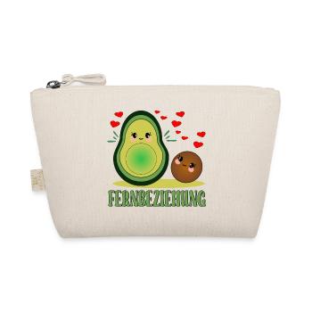 Lustige Fernbeziehungsgeschenke - AVOCADO VERGEBEN - Bio-Täschchen - Natur - Vorne