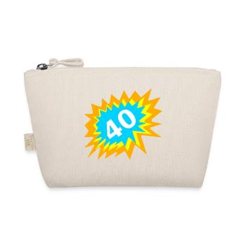 tolle Geburtstags tees, 40 bunt - Bio-Täschchen - Natur - Vorne