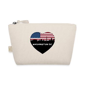 Washington Dc Washington USA Flagge Skyline Travel S - Bio-Täschchen - Natur - Vorne