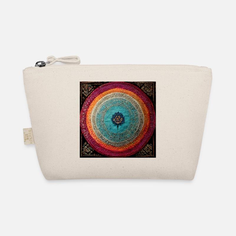 Boho Mandala Abstract - Bio-Täschchen - Natur