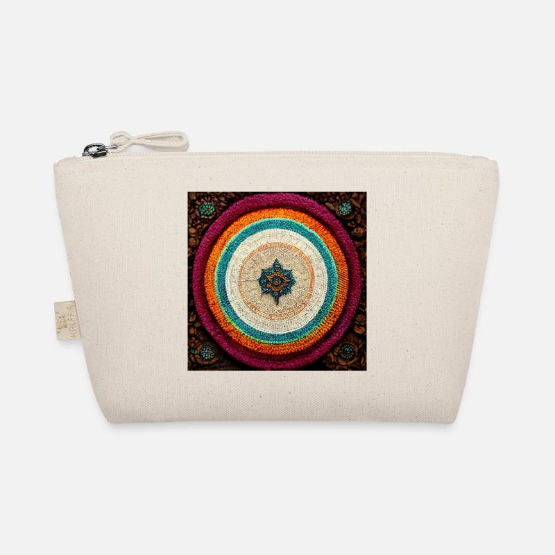 Boho Mandala Abstract Organic Pouch