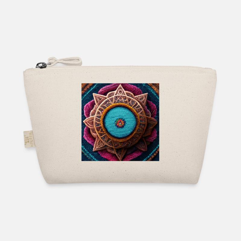 Boho Mandala Abstract - Bio-Täschchen - Natur