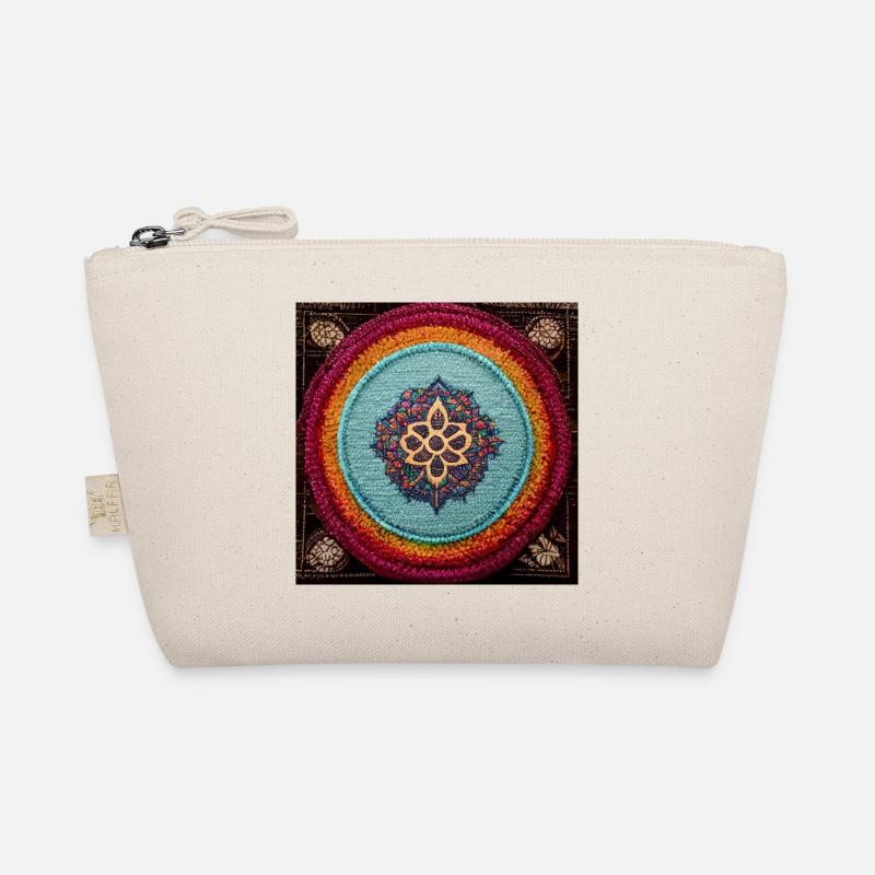 Boho Mandala Abstract Organic Pouch