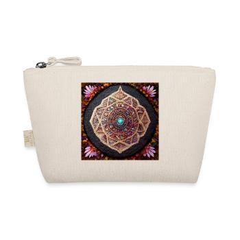 Boho Mandala Abstract - Organic Pouch - nature - Front