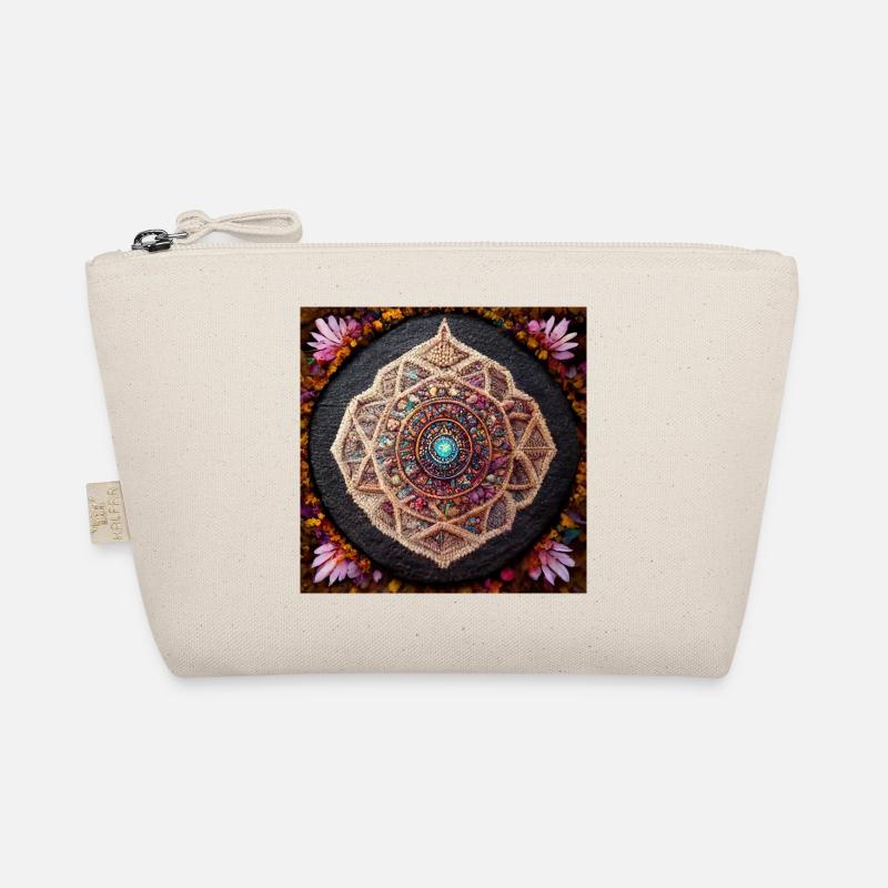 Boho Mandala Abstract - Bio-Täschchen - Natur