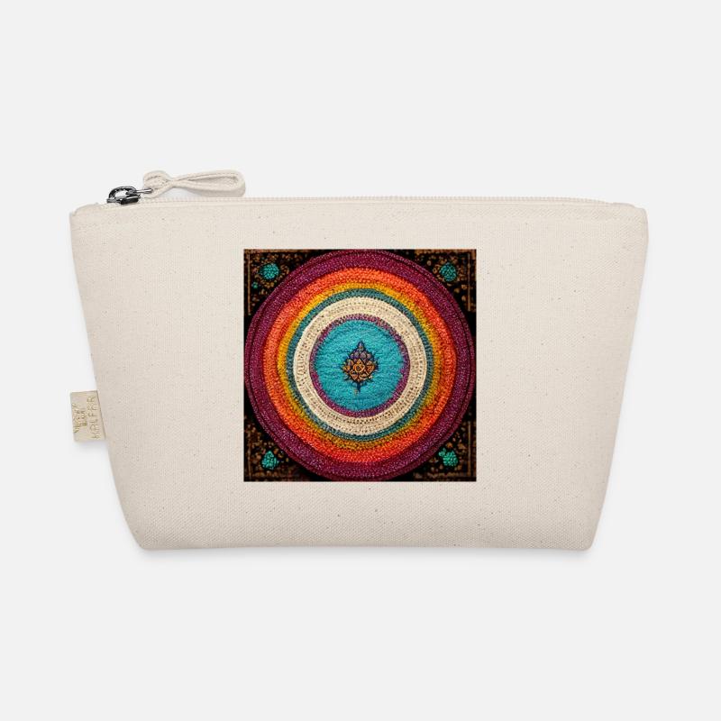 Boho Mandala Abstract Organic Pouch