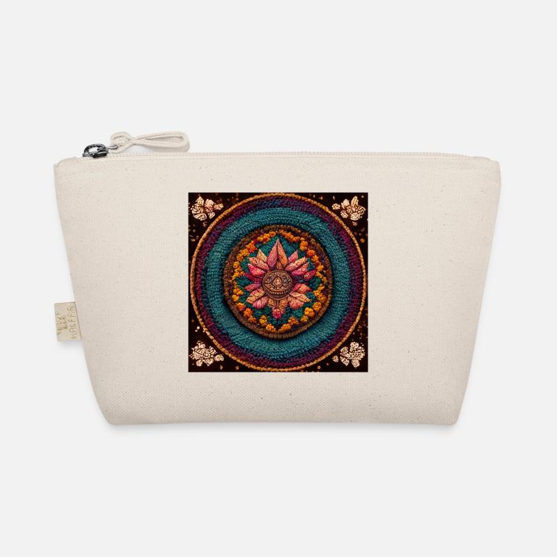 Boho Mandala Abstract Organic Pouch