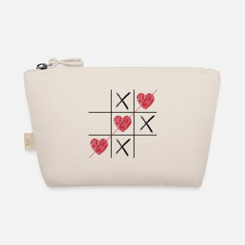 Tic Tac Toe der Liebe - Bio-Täschchen - Natur
