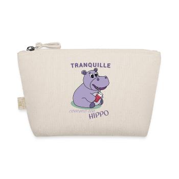 Tranquille comme un Hippo - Trousse biologique - nature - Devant