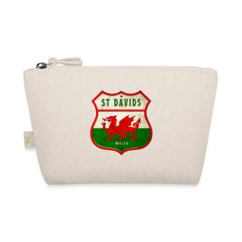 St Davids Wales coat of arms flag design - Organic Pouch - nature - Front