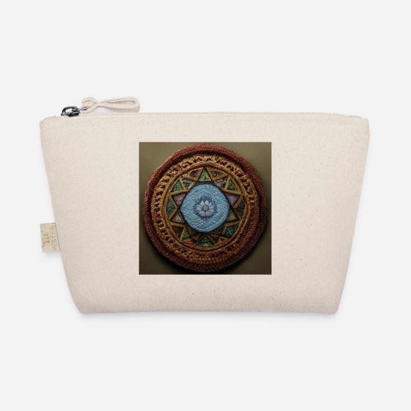 Boho Mandala Abstract - Bio-Täschchen - Natur