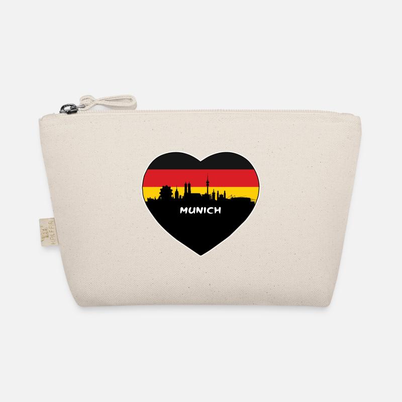 Souvenir de voyage d'horizon de drapeau de l'Allemagne de Munich Trousse biologique