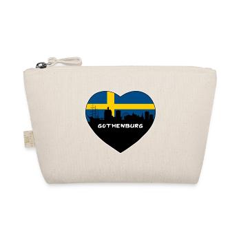 Flaggen-Skyline-Reise-Andenken Göteborgs Schweden - Bio-Täschchen - Natur - Vorne