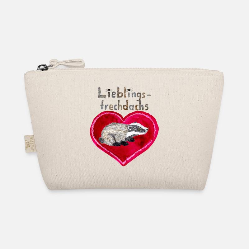 Lieblingsfrechdachs mit großem Herz Bio-Täschchen