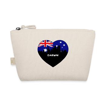 Darwin Australia Flag Skyline Travel Souvenir - Organic Pouch - nature - Front