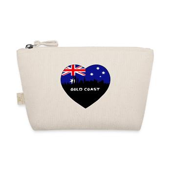 Gold Coast Australia Flag Skyline Travel Souvenir - Organic Pouch - nature - Front