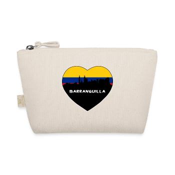 Barranquilla Colombia Flag Skyline Travel Souvenir - Organic Pouch - nature - Front