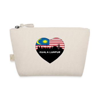 Kuala Lumpur Malaysia Flagge Skyline Reise Souvenir - Bio-Täschchen - Natur - Vorne