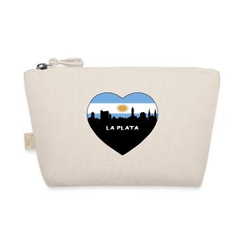 La Plata Argentina Flag Skyline Travel Souvenir - Organic Pouch - nature - Front