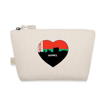 Gomel Belarus Flag Skyline Travel Souvenir - Organic Pouch - nature - Front
