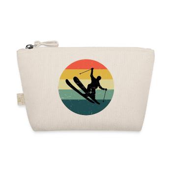 Damen Herren Ski Jumping Freestyle Ski Ski Freesty - Bio-Täschchen - Natur - Vorne