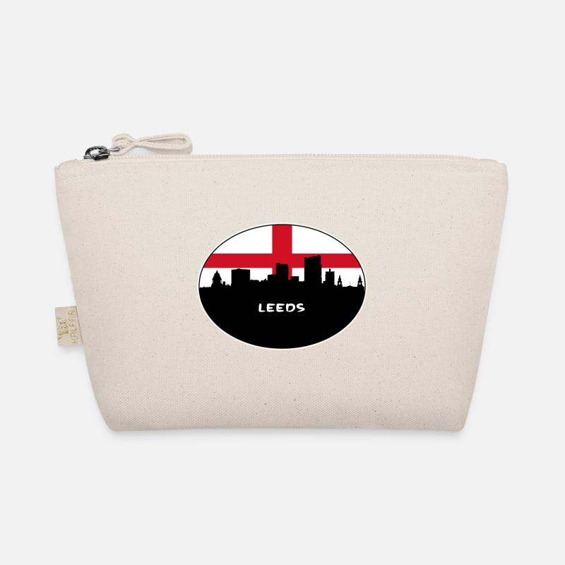 Leeds Angleterre Flag Skyline Souvenir de voyage Trousse biologique