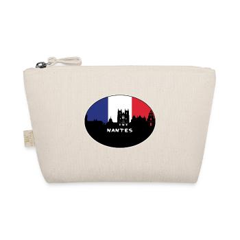 Nantes France Flag Skyline Souvenir de voyage - Trousse biologique - nature - Devant