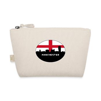 Manchester England Flagge Skyline Reise Souvenir - Bio-Täschchen - Natur - Vorne
