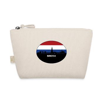 Breda Netherlands Flag Skyline Silhouette Travel - Organic Pouch - nature - Front