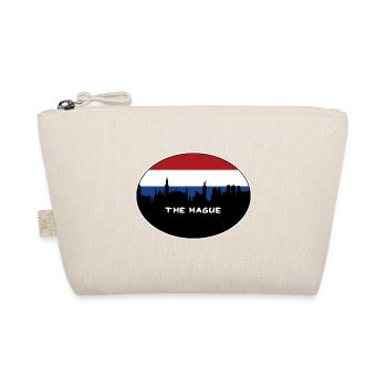 Den Haag Niederlande Flagge Skyline Silhouette Trav - Bio-Täschchen - Natur - Vorne