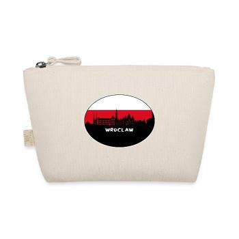 Wroclaw Poland Flag Skyline Silhouette Travel - Organic Pouch - nature - Front