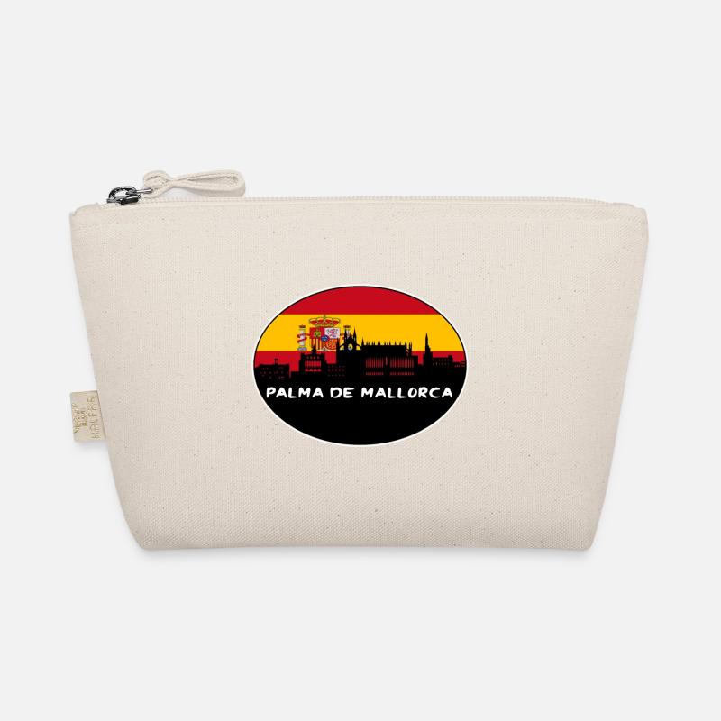 Palma de Mallorca Spanien Flagge Skyline Silhouette Tr Bio-Täschchen