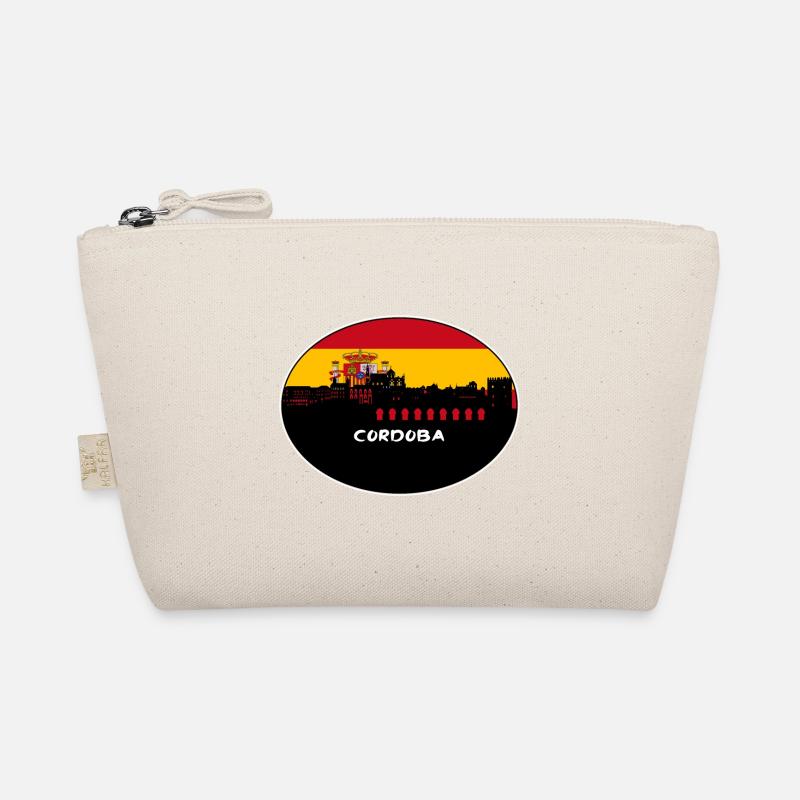 Cordoue Espagne Drapeau Skyline Silhouette Travel Trousse biologique