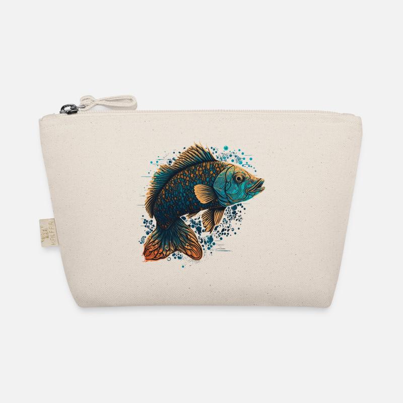 Fisch Kunstwerk Bio-Täschchen