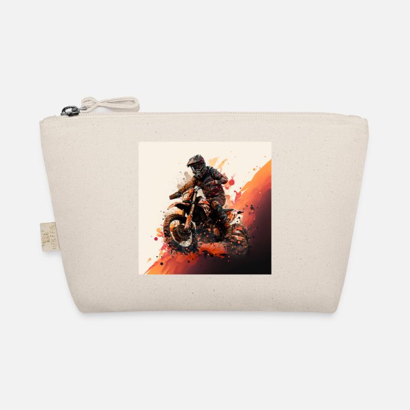 Motocross-Held: zeige deine Liebe fürs Offroad. - Bio-Täschchen - Natur