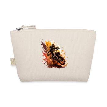 Motocross power: show your courage on the bike! - Organic Pouch - nature - Front