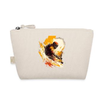 Mountain adventurers: skiers, action and adrenaline! - Organic Pouch - nature - Front