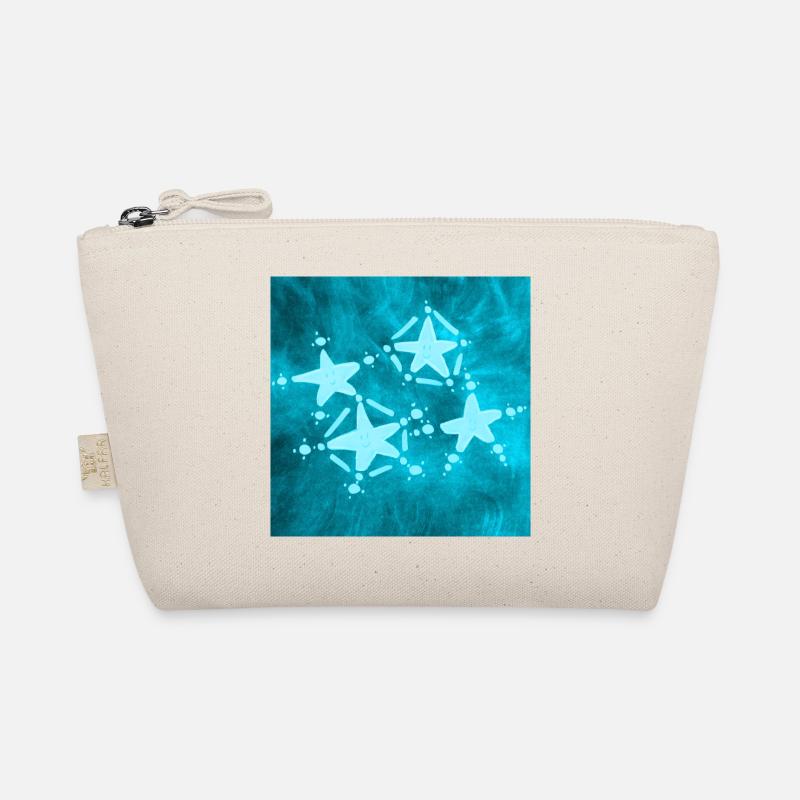 4 BLAUE STERNE Bio-Täschchen