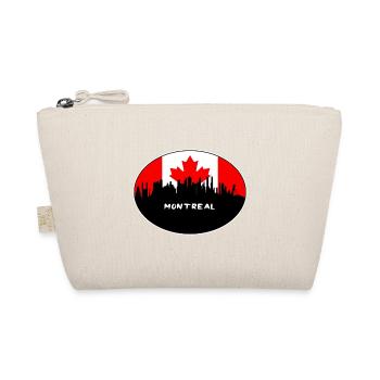 Drapeau Canada Montréal Skyline Voyage Silhouette - Trousse biologique - nature - Devant