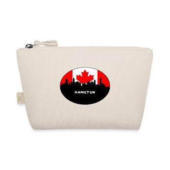Hamilton Canada Drapeau Skyline Voyage Silhouette - Trousse biologique - nature - Devant