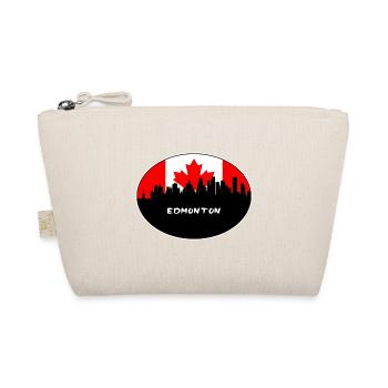 Edmonton Canada Drapeau Skyline Voyage Silhouette - Trousse biologique - nature - Devant