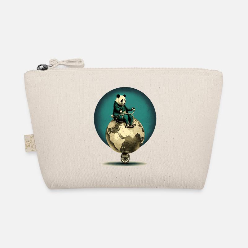 Panda controls the globe Organic Pouch