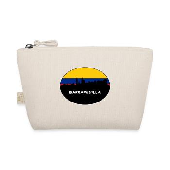 Barranquilla Kolumbien Flagge Skyline Silhouette Trav - Bio-Täschchen - Natur - Vorne