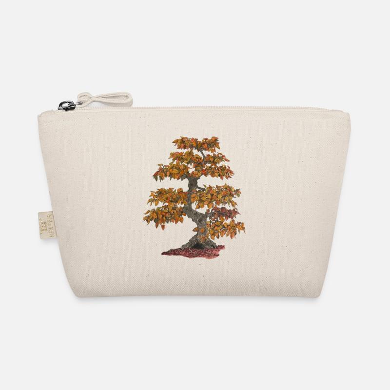 Bonsai deciduous tree with red leaves Organic Pouch