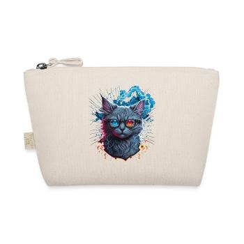 Retro Cat - Organic Pouch - nature - Front