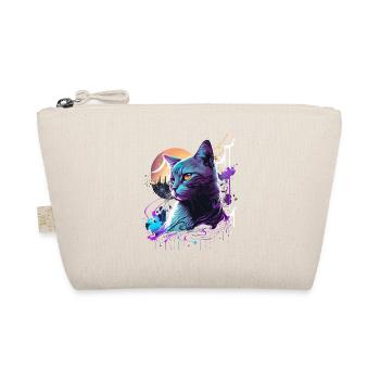 Purple Cat - Organic Pouch - nature - Front