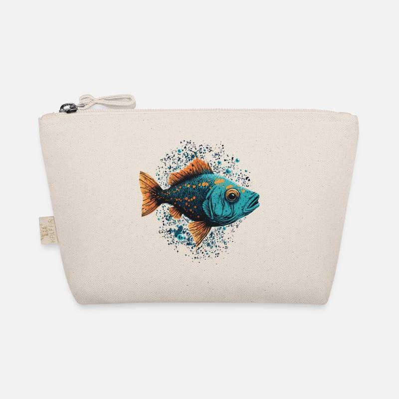 Fish Illustration Organic Pouch