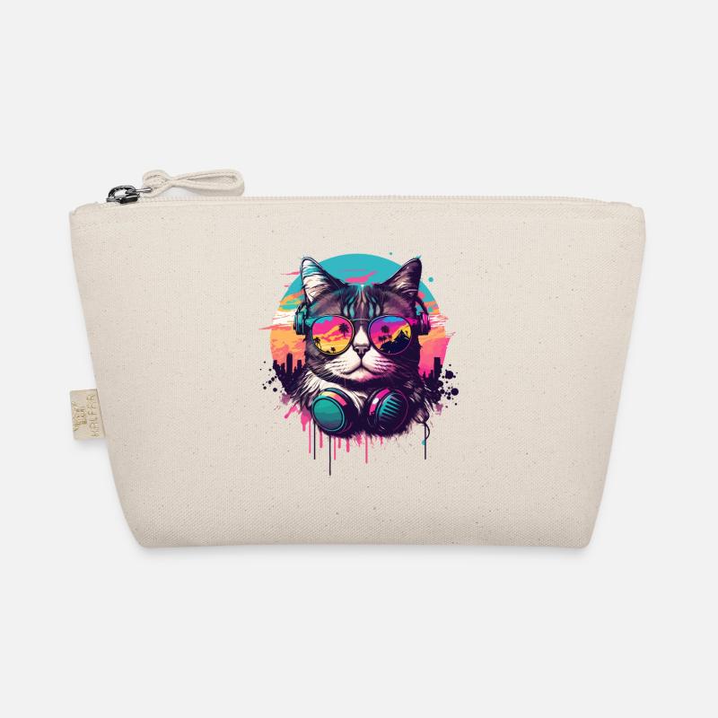 Miami Beach Cat Organic Pouch